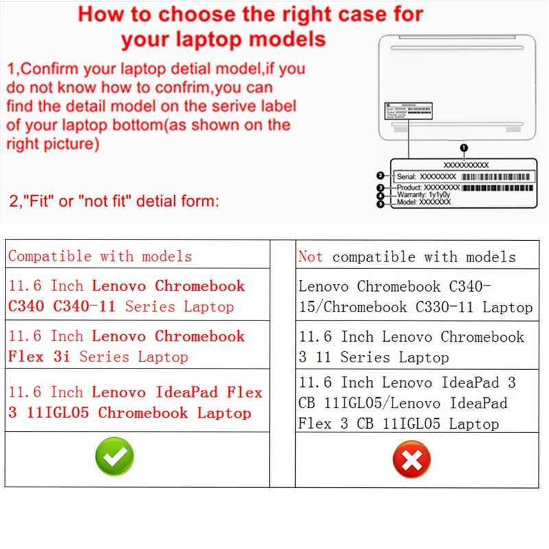 Alapmk Protective Case Cover for Lenovo Chromebook C340 C340-11/ Chromebook Flex 3i/ IdeaPad Flex 3 11IGL05 11.6" Laptop[Not fit Chromebook C340-15/Chromebook C330-11],Galaxy - Image 3